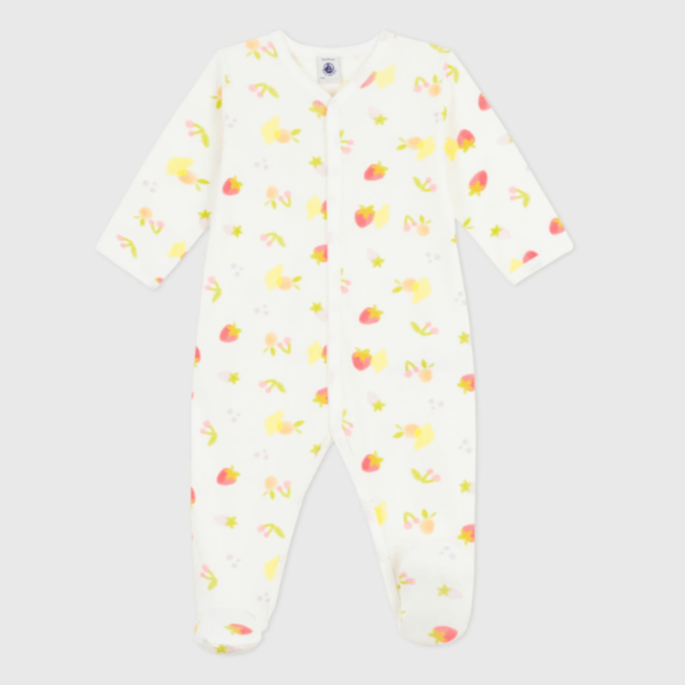 Petit Bateau Katoenen babypyjama met fruitprint