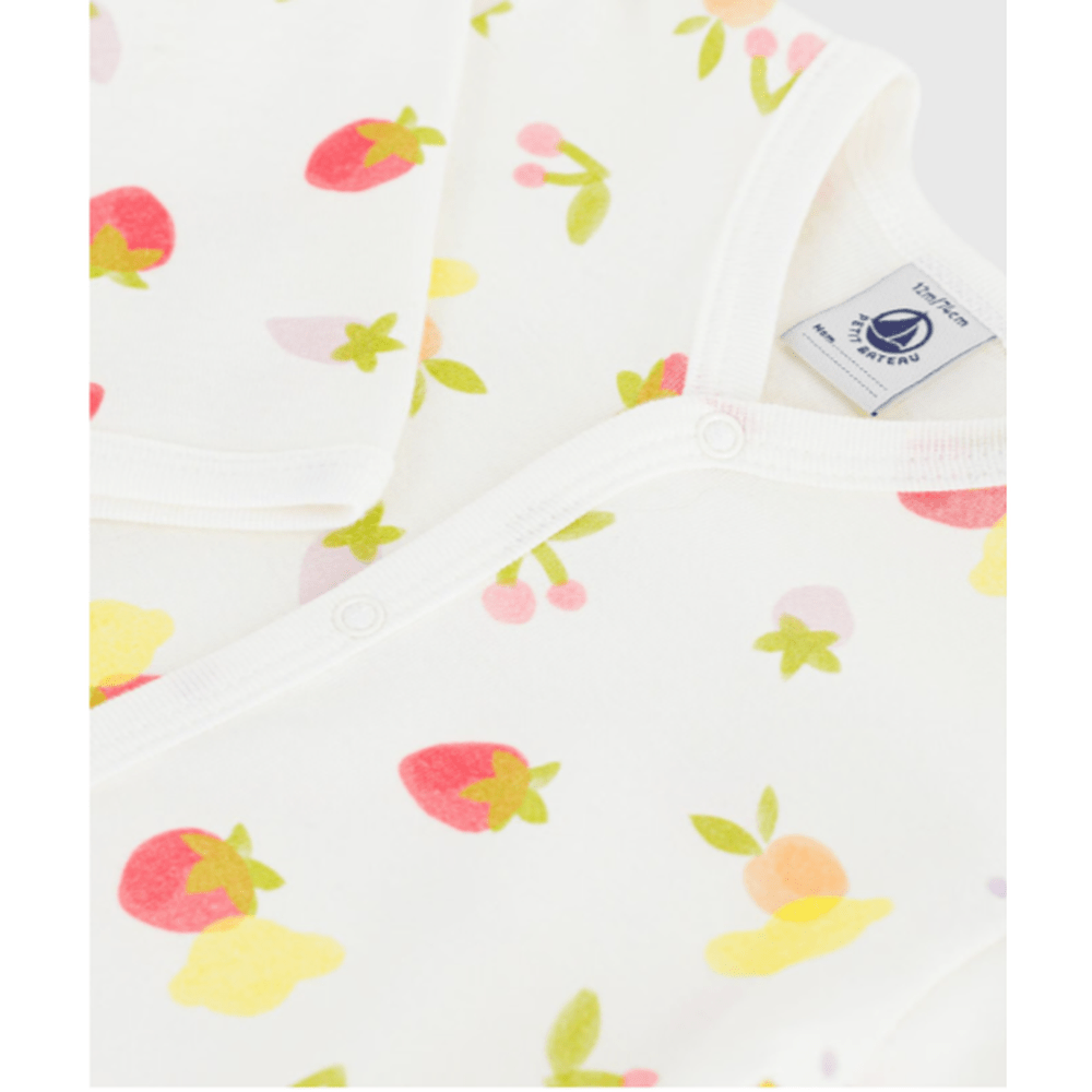 Petit Bateau Katoenen babypyjama met fruitprint