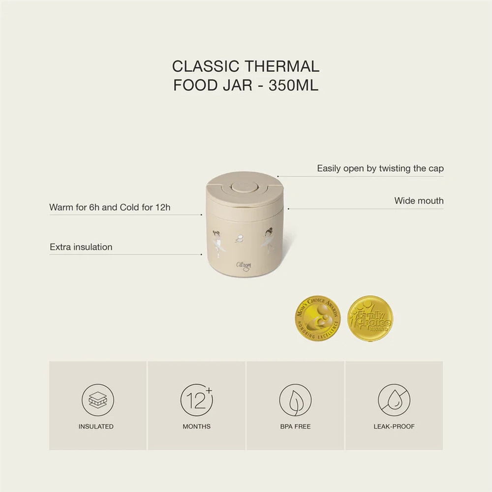 Citron Classic Thermosfles voor Voedsel 350 ml - Zeemeermin
