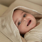 Little Dutch Badcape Newborn Naturals 75 x 75cm - Baby Bunny