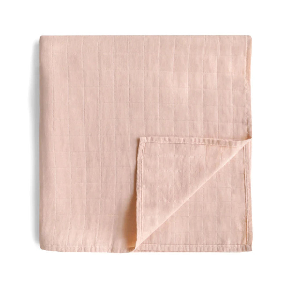 Mushie lange - 120x120cm - rose poudré