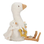 Little Dutch Newborn Naturals Activiteitenknuffel Gans - Wit