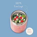 Fresk Bewaarpot/Thermos Voedselcontainer / Food Jar 500ml - Butterfly