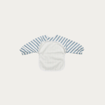 Meyco Mouwslab - Fat Stripe Jeans Blue