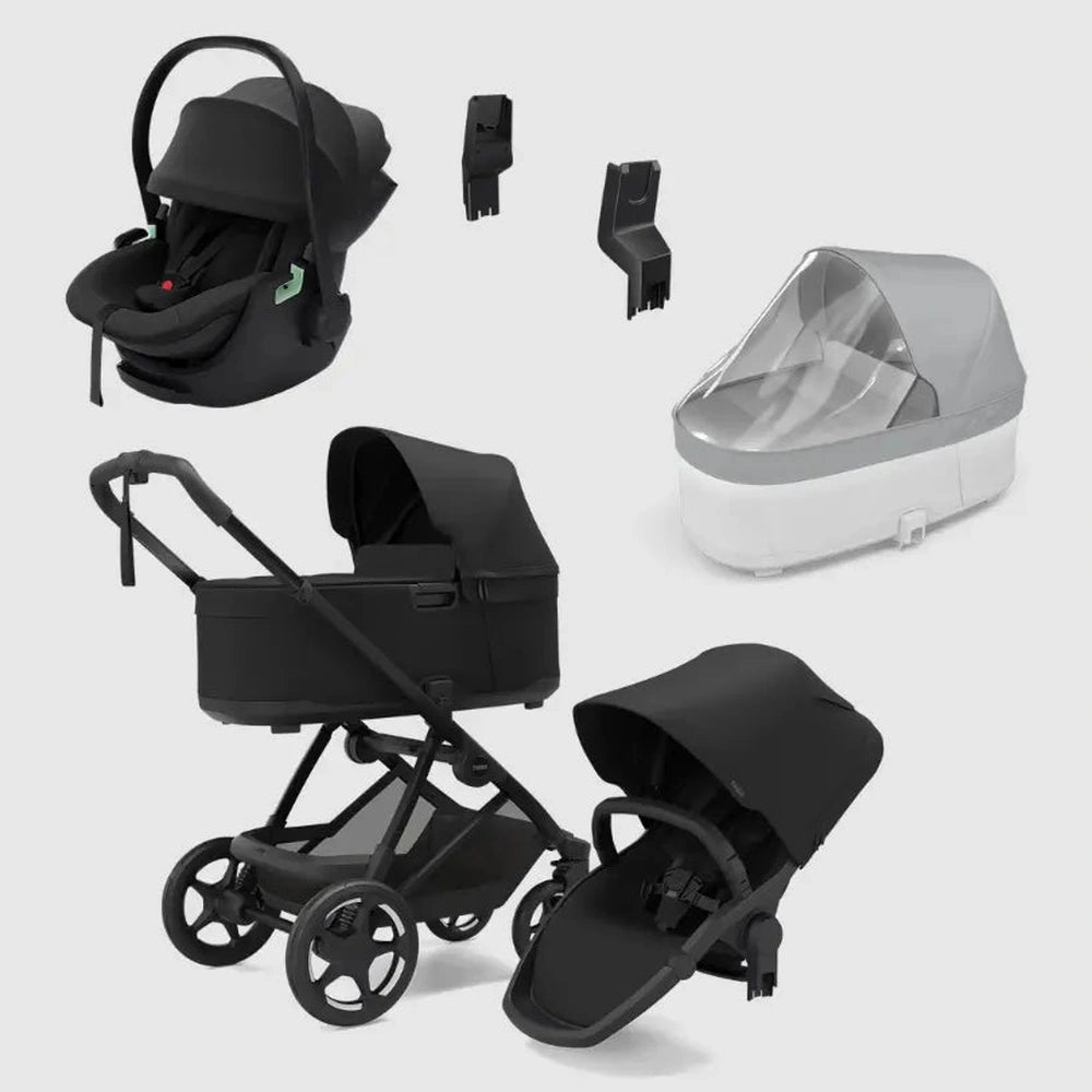 Thule Charm 2 in 1 Kinderwagen BUNDEL - Black