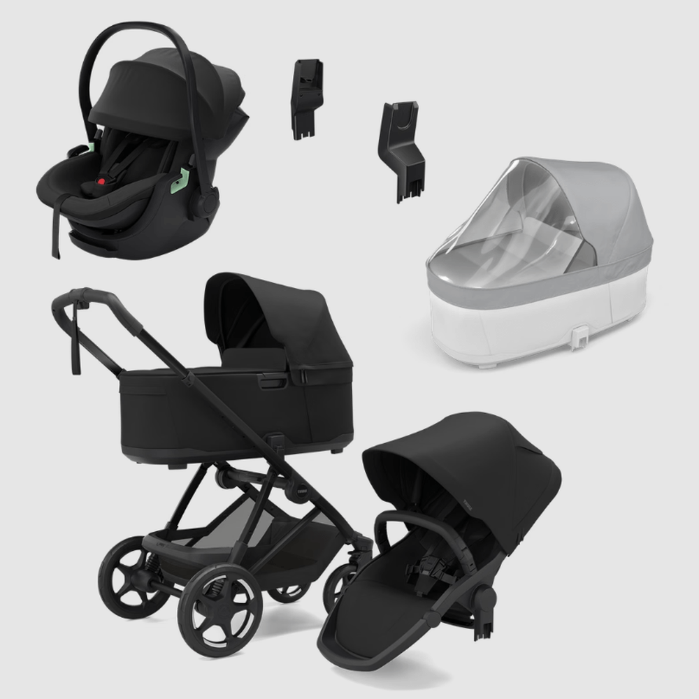 Thule Charm 2 in 1 Kinderwagen BUNDEL - Black