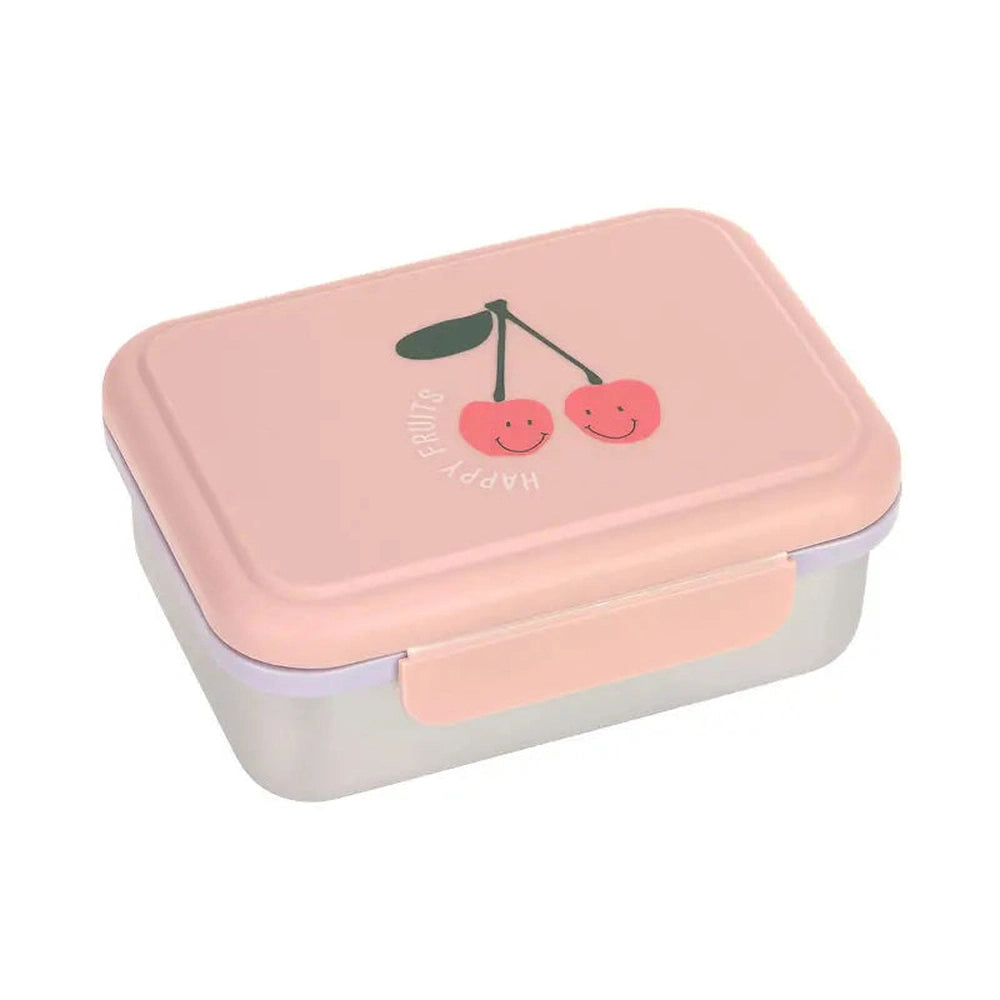 Lässig Lunchbox Brooddoos Roestvrij Staal - Happy Fruits Cherry