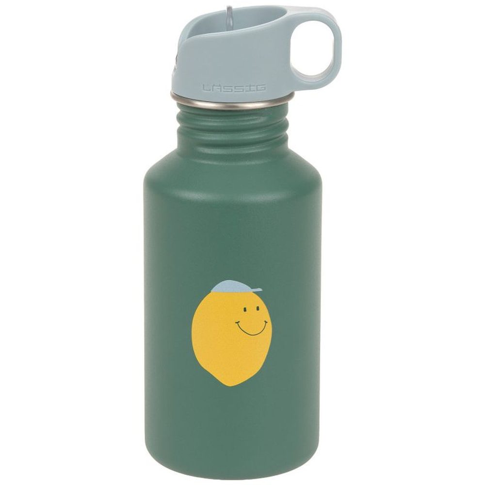 Lässig Drinkfles RVS Happy Fruits 500 ml - Lemon