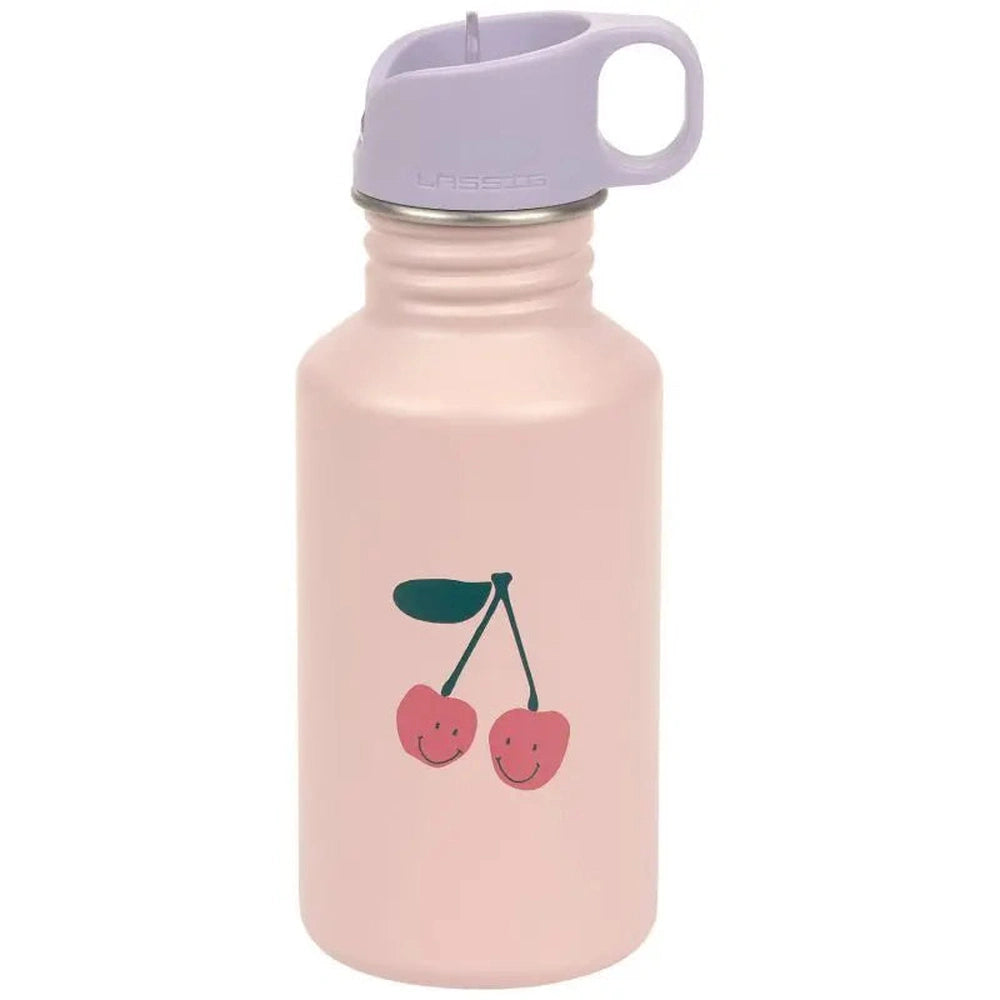 Lässig Drinkfles RVS Happy Fruits 500 ml - Cherry