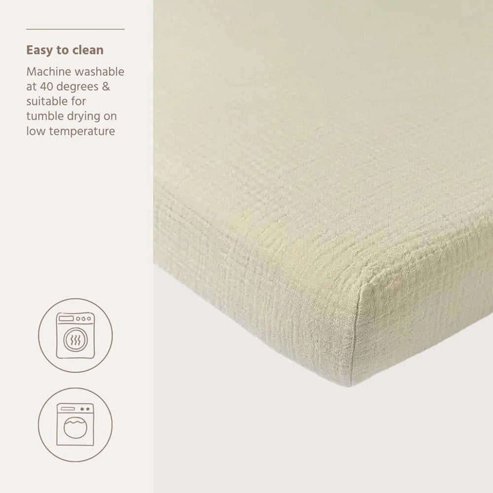 Meyco Drap-housse prélavé hydrophile 70x140cm - Sable doux