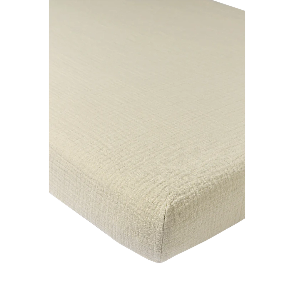 Meyco drap-housse hydrophile pré-lavé 70x140cm - Sable doux