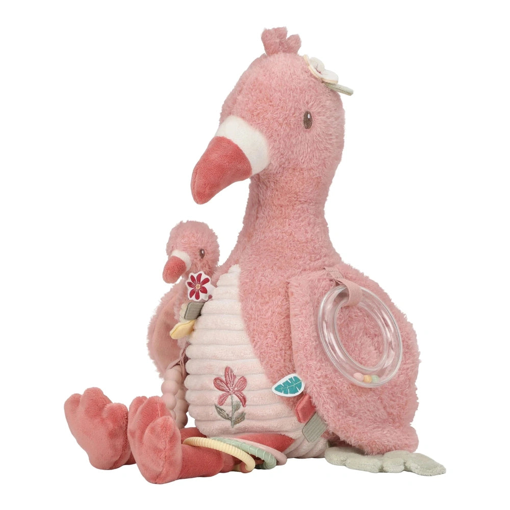 Little Dutch Activiteitenknuffel Flamingo - Roze