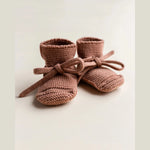Hvid Booties 0–9 maanden - Terracotta