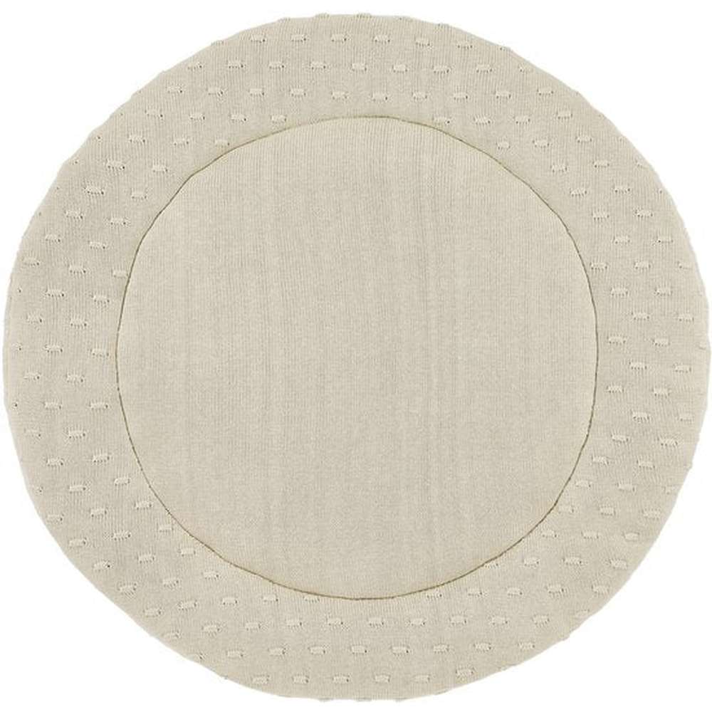 Meyco Baby Knots Boxkleed Rond ⌀95cm - Soft Sand