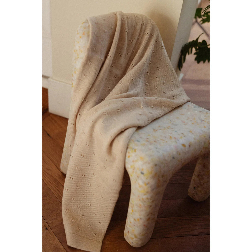 Hvid Blanket Bibi - Oat