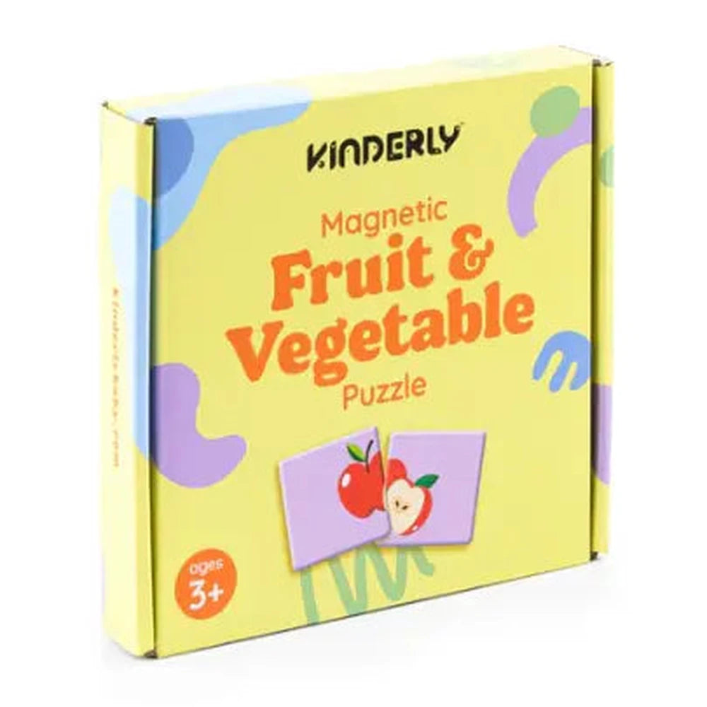 Kinderly Magnetische Puzzel (40-delig) - Groenten en Fruit