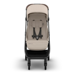 Uppababy Minu V3 Compact Stroller Ada Sandstone Carbon Frame Met Kastanje Bruin Leer Nieuw