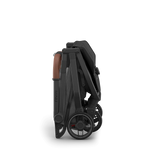 Uppababy Minu V3 Compact Stroller Greyson Charcoal Mélange Carbon Frame Met Bruin Leer
