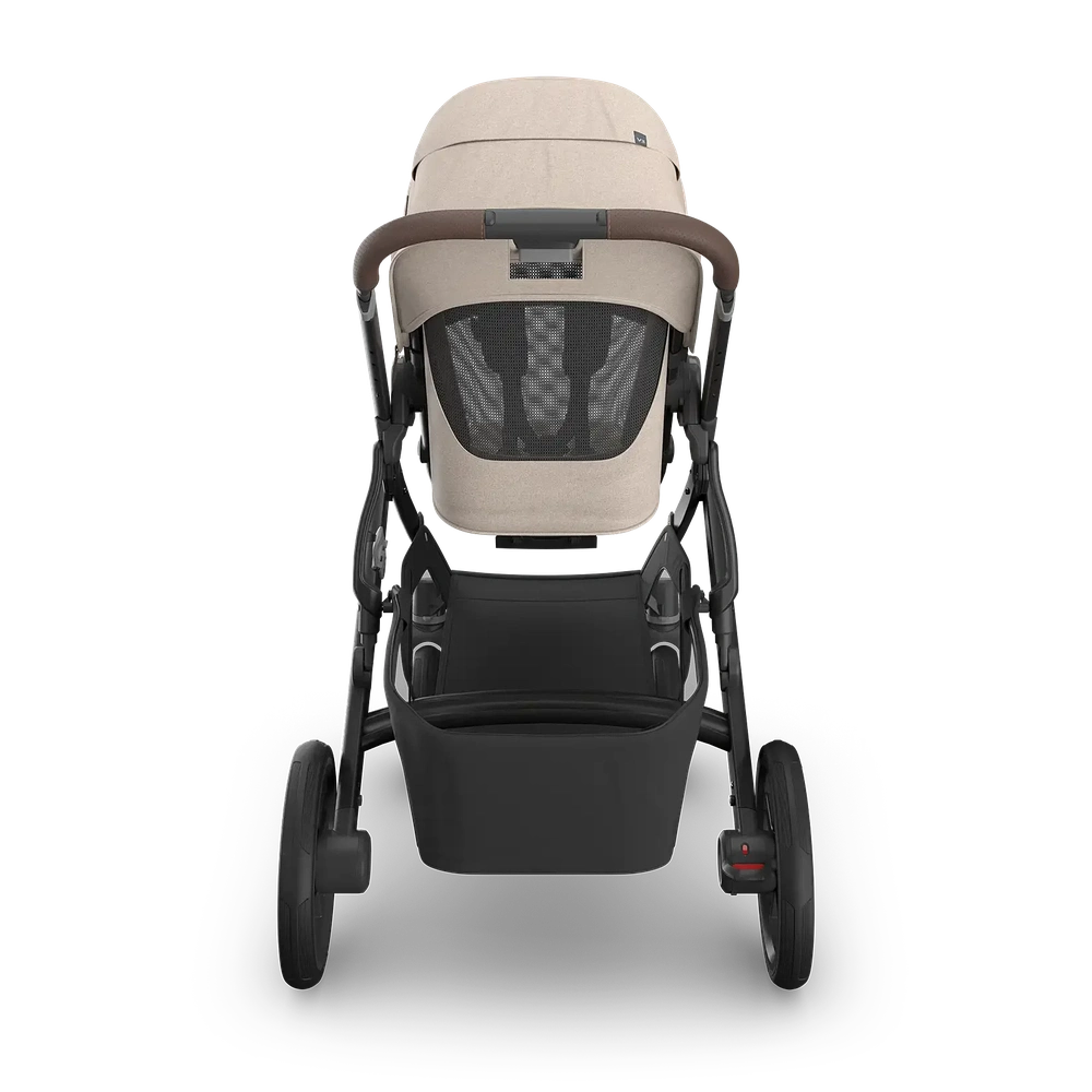 Uppababy Vista V3 poussette Ada - Sandstone Mélange - cadre carbone avec cuir marron châtaigne Nouveau : disponible en juillet 2026