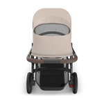 Poussette Uppababy Vista V3 Ada - Sandstone Mélange - châssis carbone avec cuir brun châtaigne, neuf : disponible en juillet 2026