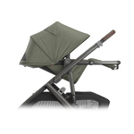 Uppababy Vista V3 Kinderwagen Evelyn - Meadow Green - Graphite Frame Met Kastanje Bruin Leer