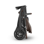 Uppababy Vista V3 Kinderwagen Owen - Mocha Mélange - Carbon Frame Met Kastanje Bruin Leer