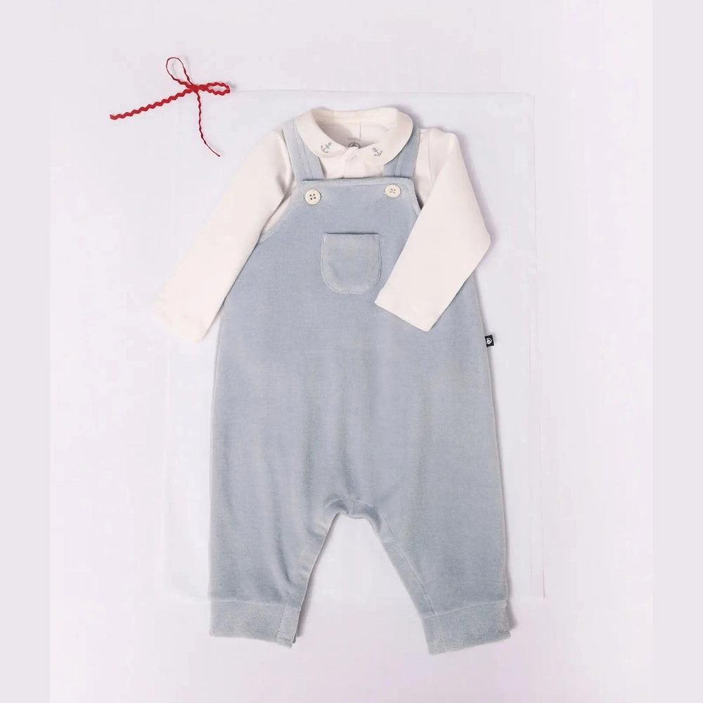 Petit Bateau Tuinbroek Set - Blauw