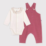 Petit Bateau Tuinbroek Set - Roze
