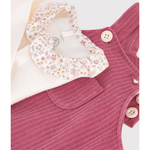 Petit Bateau Tuinbroek Set - Roze
