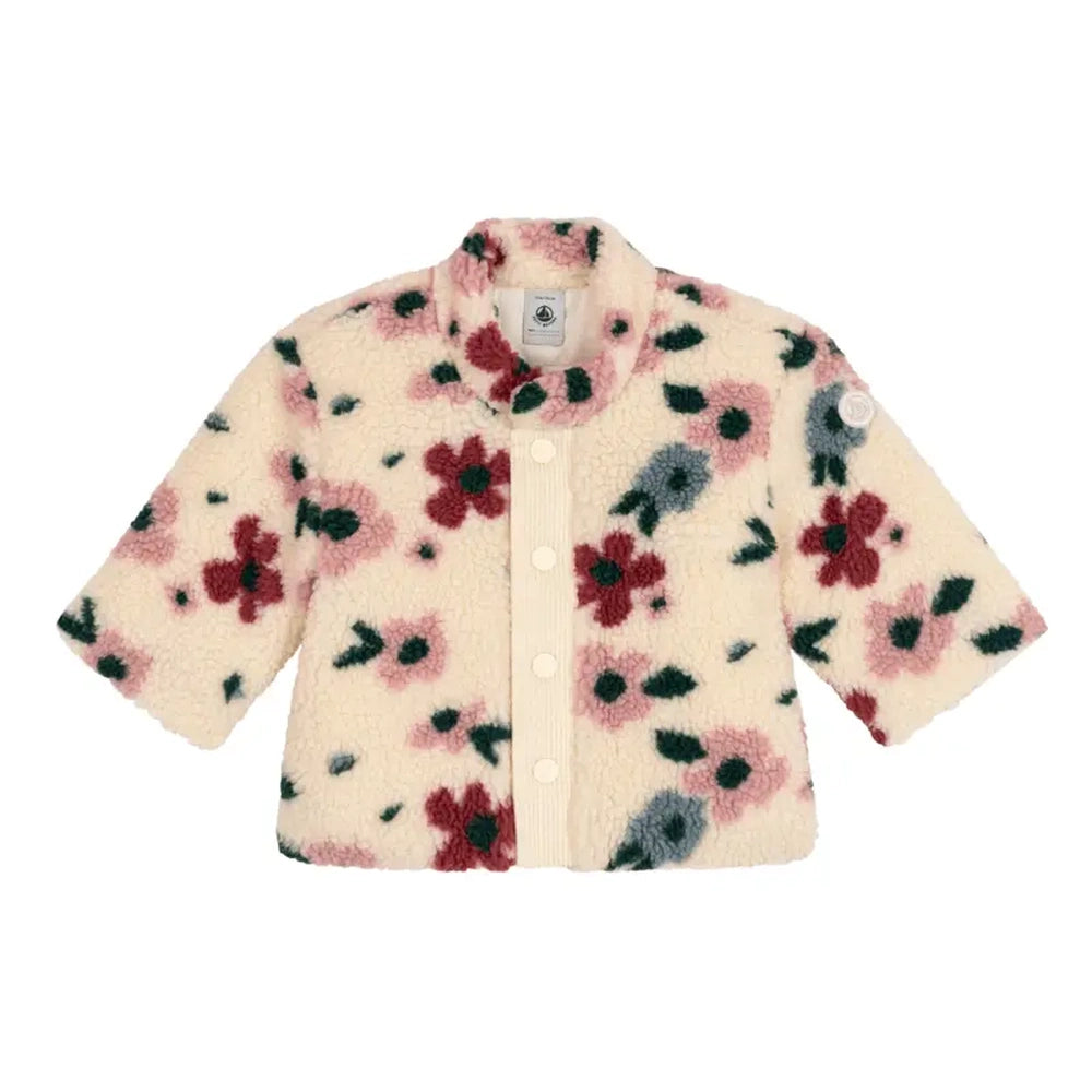 Petit Bateau manteau Sherpa - écru