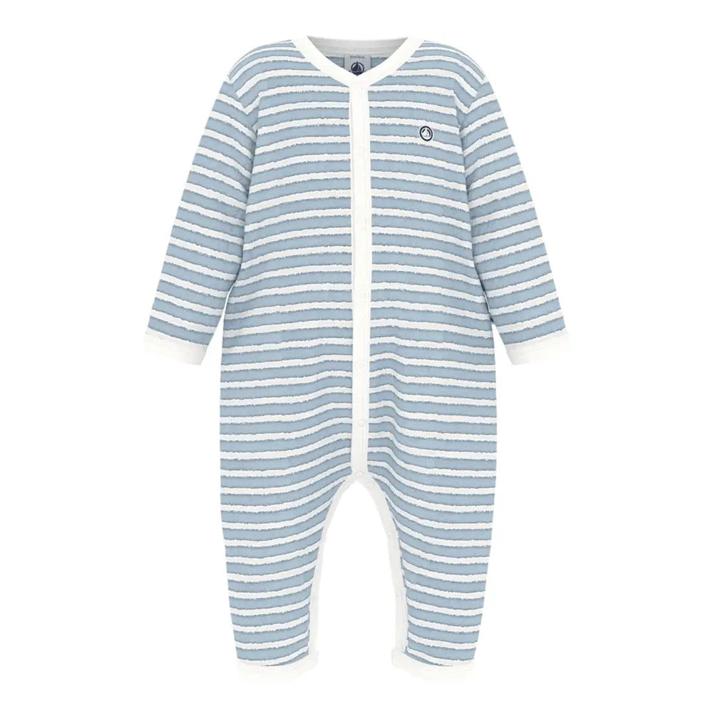 Petit Bateau Grenouillère Sans Pieds - Bleu