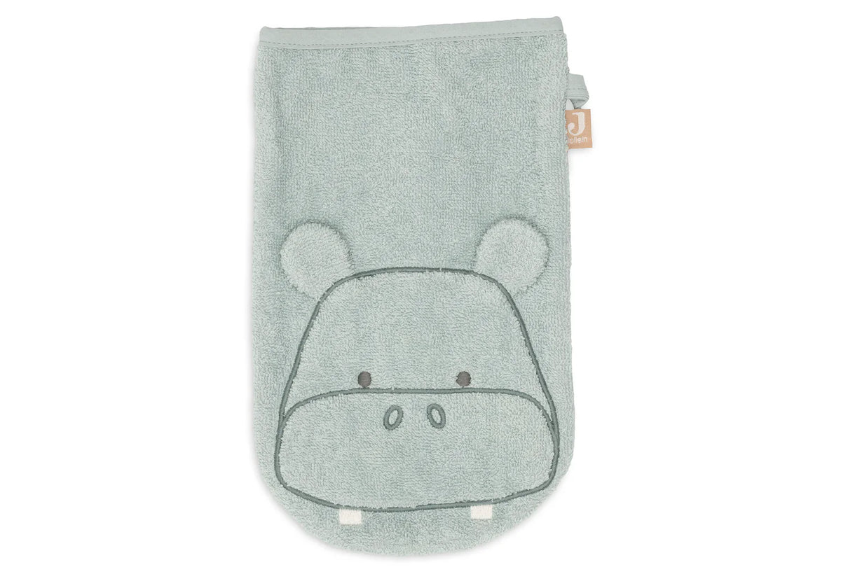Jollein Washand Badstof Animals - Happy Hippo