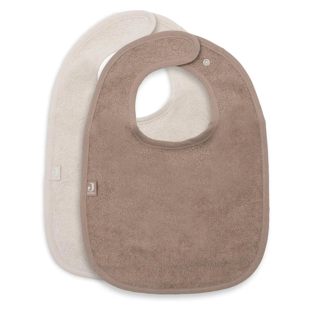 Jollein Slab Badstof 2 Stuks - Sand & Milky Coffee
