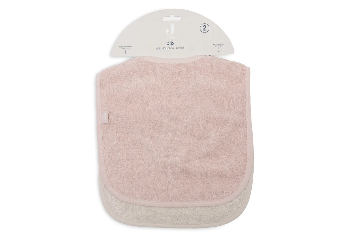 Jollein Slab Badstof 2 Stuks - Silk Rose & Sand
