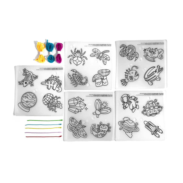 ooly Shrink-Its! DIY Shrink Art Kit - Glow Buddies - 20 Charms