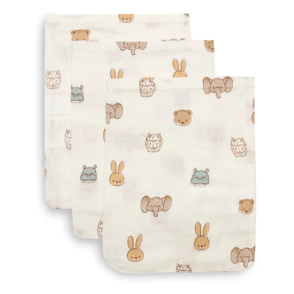 Jollein Hydrofiel Washandje 15x20cm 3 Stuks - Jollies