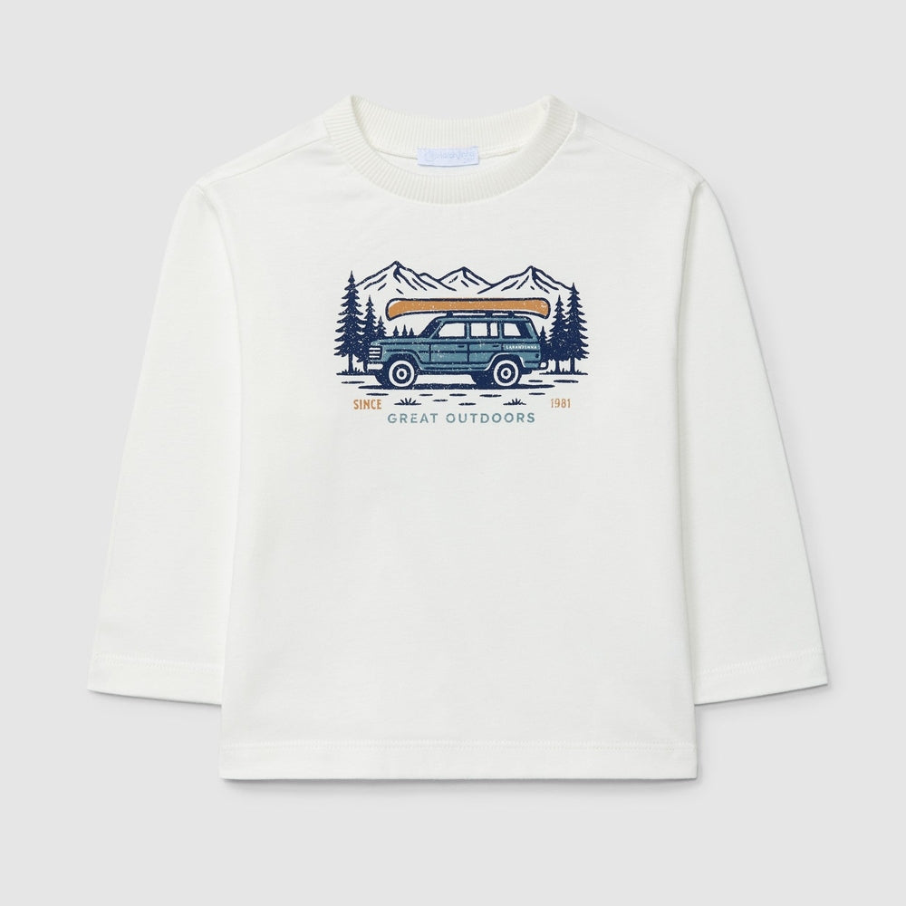 Laranjinha Longsleeve Great Outdoors - Gebroken Wit