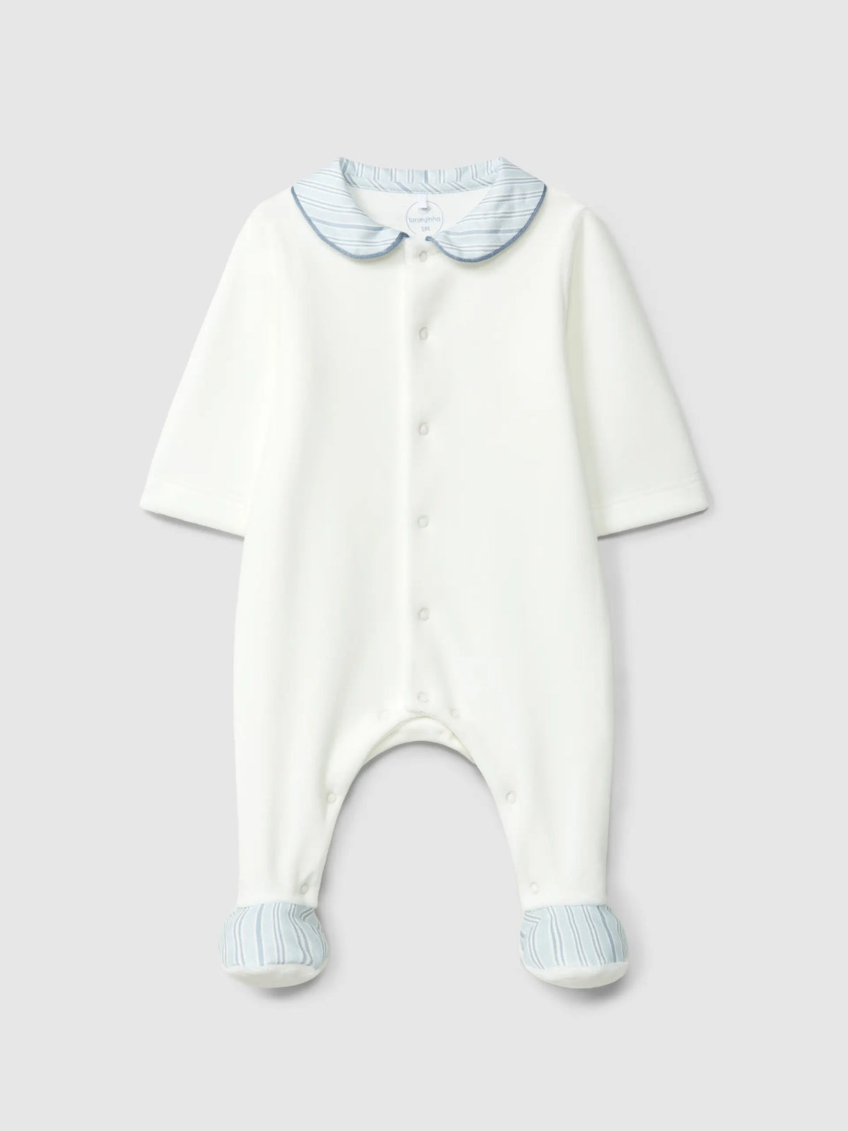 Laranjinha Babygrow Met Ronde Kraag - Blauw