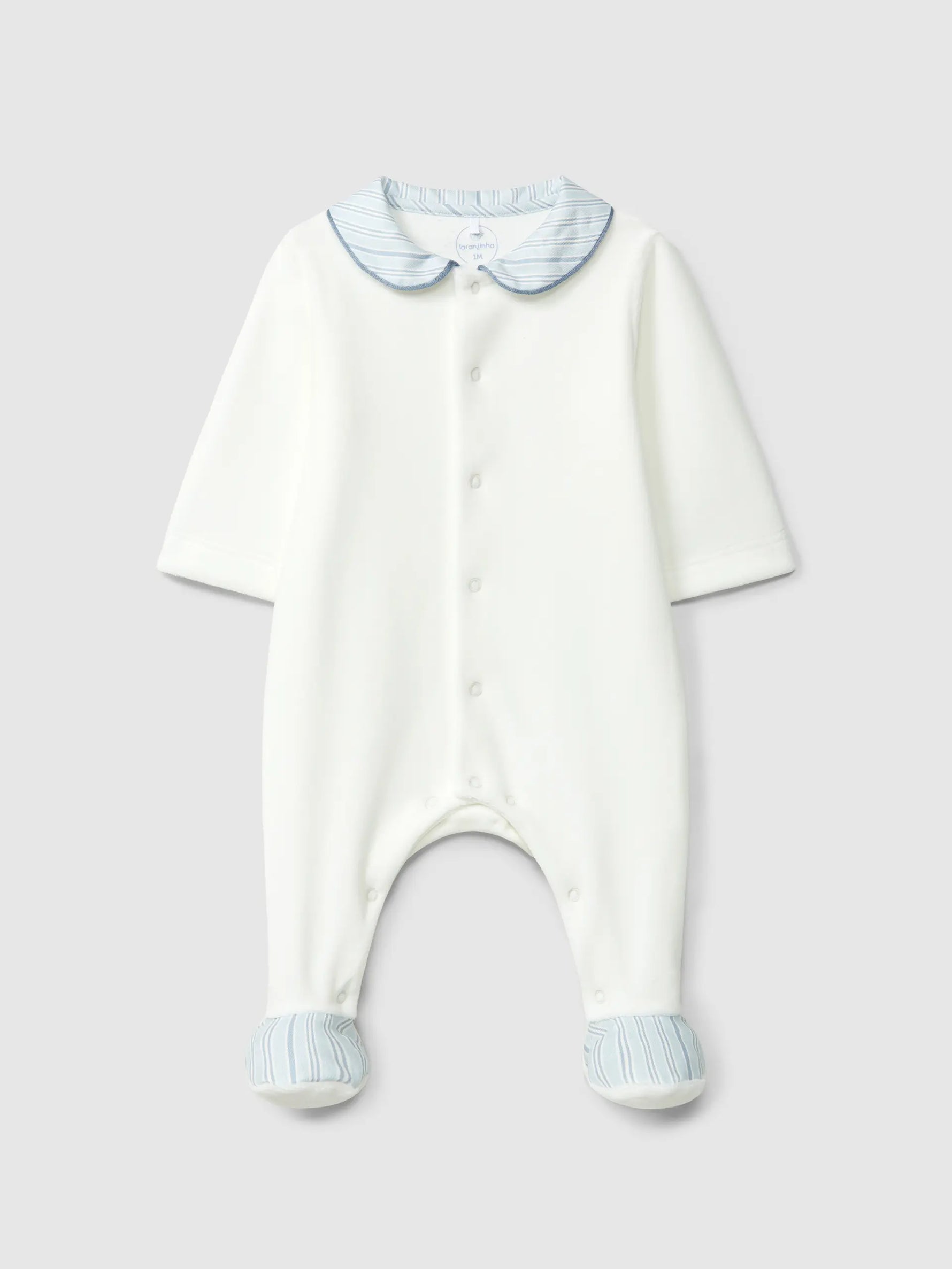 Laranjinha Babygrow Met Ronde Kraag - Blauw