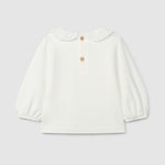 Laranjinha Longsleeve Met Ruches Kraag - Gebroken Wit