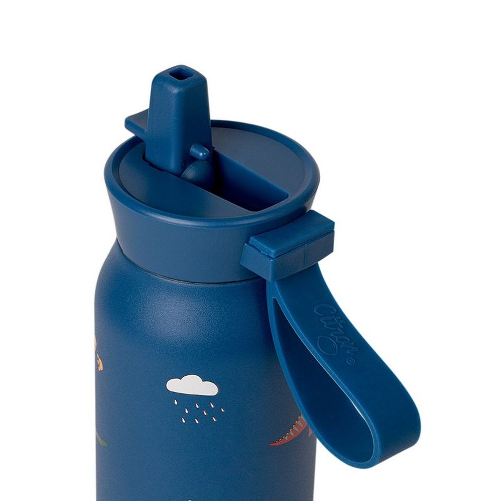 Citron kleine waterfles 350ml Dino