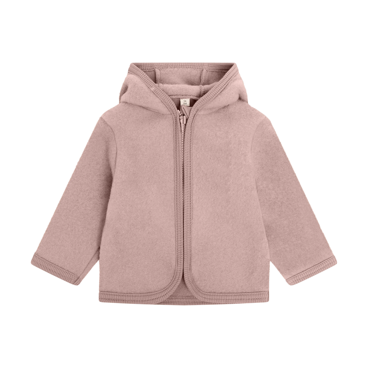 Huttelihut Babyjasje in Merinowol - Oud Roze