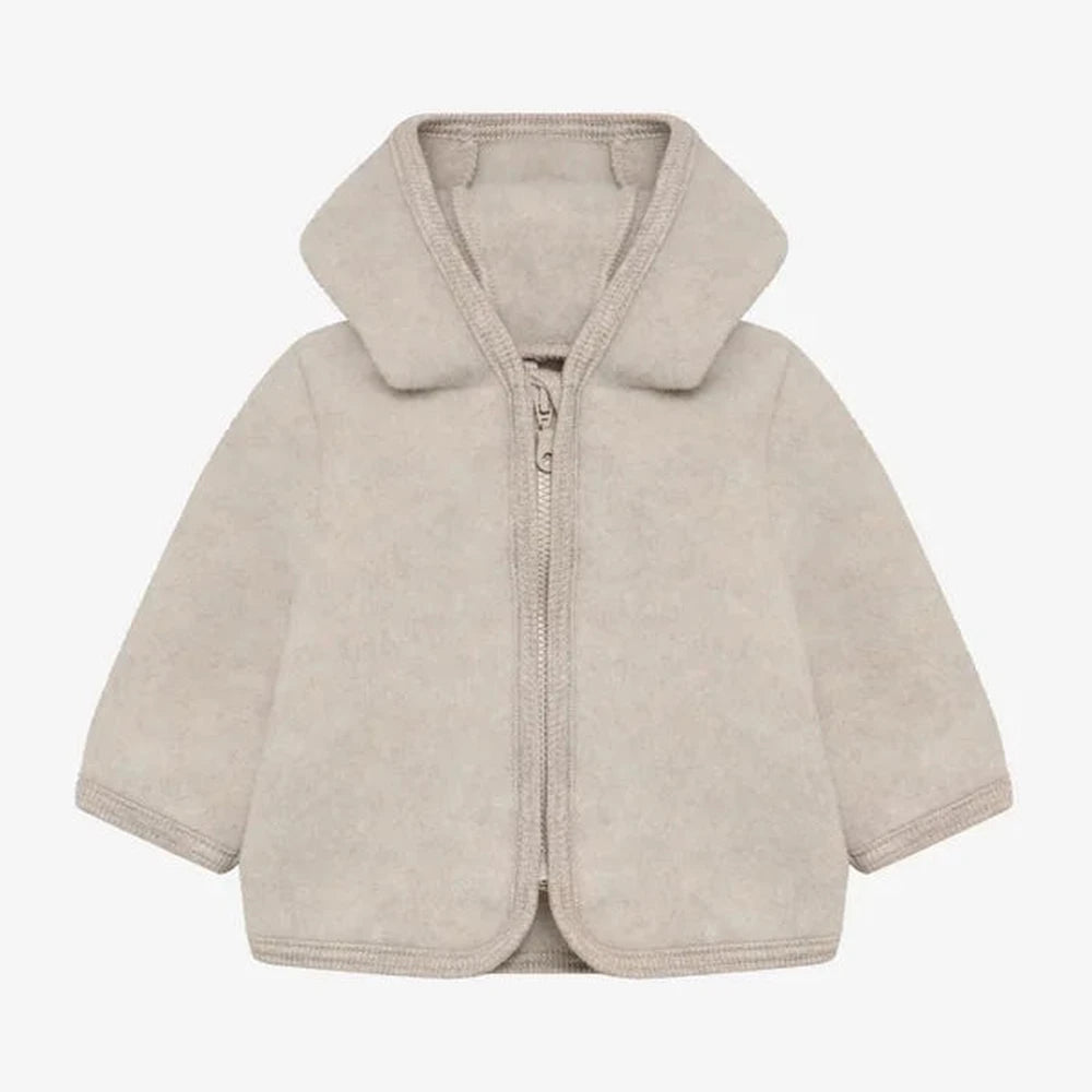 Huttelihut Babyjasje in Merinowol - Beige