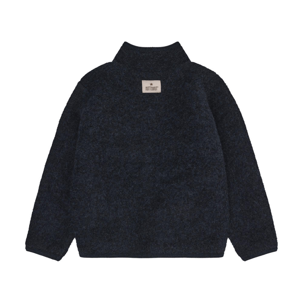 HUTTEliHUT Veste polaire en laine - Navy Melange