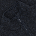 HUTTEliHUT Veste polaire en laine - bleu marine chiné