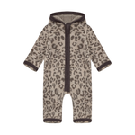 HUTTEliHUT Combinaison d’hiver en polaire de laine jacquard - camel chiné