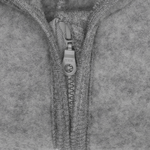 HUTTEliHUT Veste d'hiver en polaire, gris moyen chiné