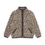 HUTTEliHUT Veste en polaire de laine jacquard - camel mélangé