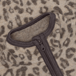 HUTTEliHUT Veste en polaire en laine jacquard - camel chiné