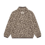 HUTTEliHUT Veste en polaire de laine Jacquard - Camel Melange